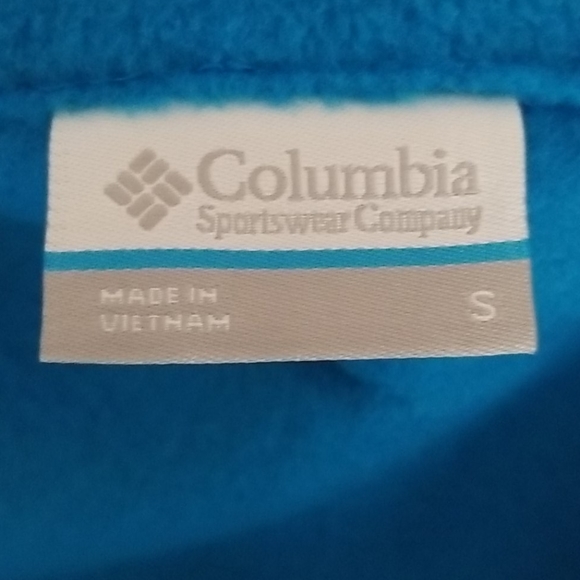 💙HP💙 Columbia Benton Springs Fathom Blue Fleece Vest S - Picture 9 of 10